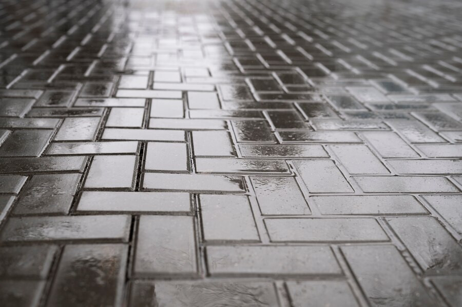 an image of permeable pavement introducing a section on permeable pavement pros and cons