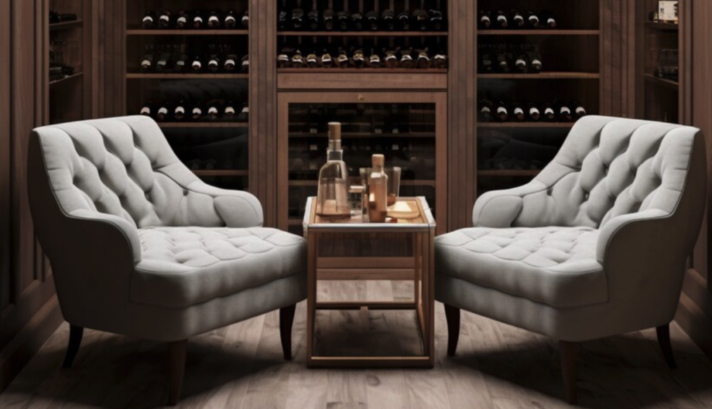 an image of comfortable furniture inside of an elegant winery