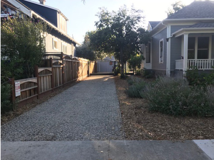 A permeable paver driveway reduces the quantity of runoff going into a municipal CSS. 